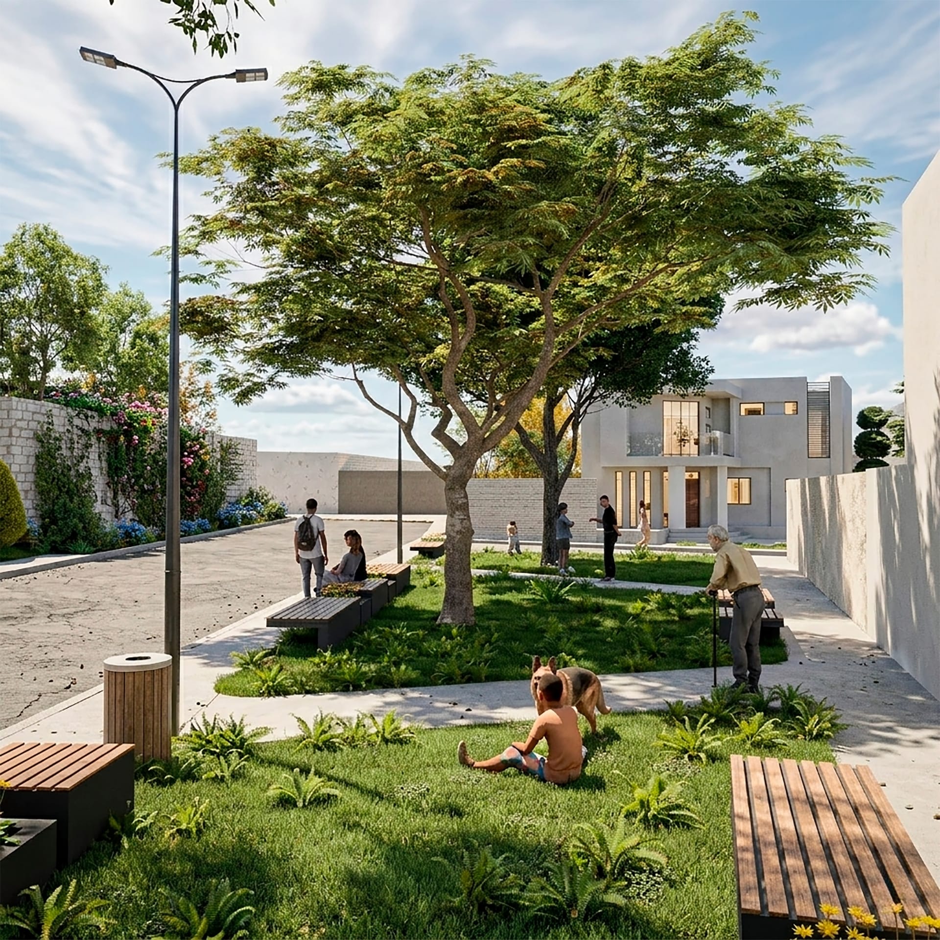Parque interior — Residencial Huanchaco
