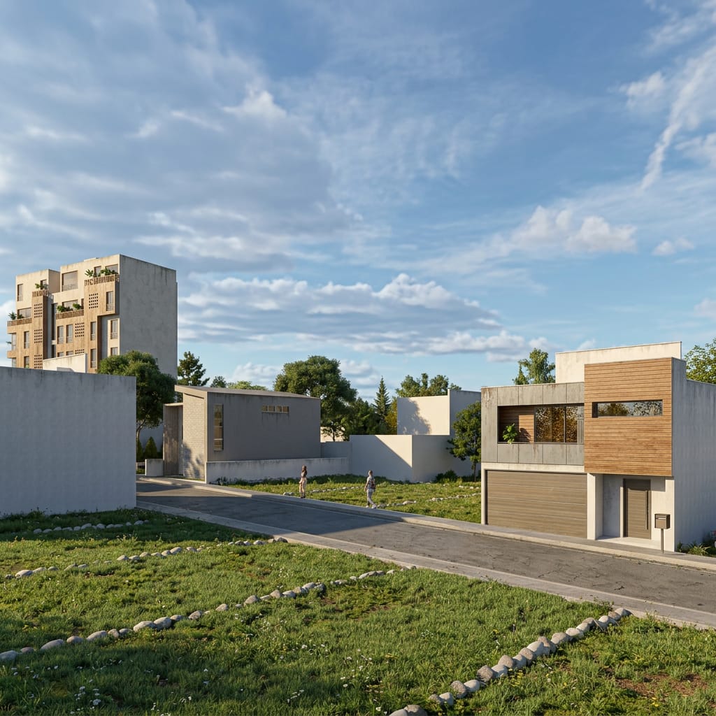 Vista lateral — Residencial Huanchaco